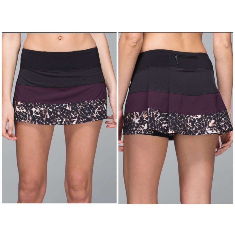 Lululemon Pace Rival Pleated Color Block Running … - image 3